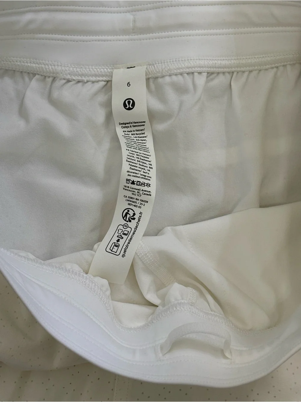 Lululemon Women’s Adapted State Perforated HR Jogger - Size 6 - White